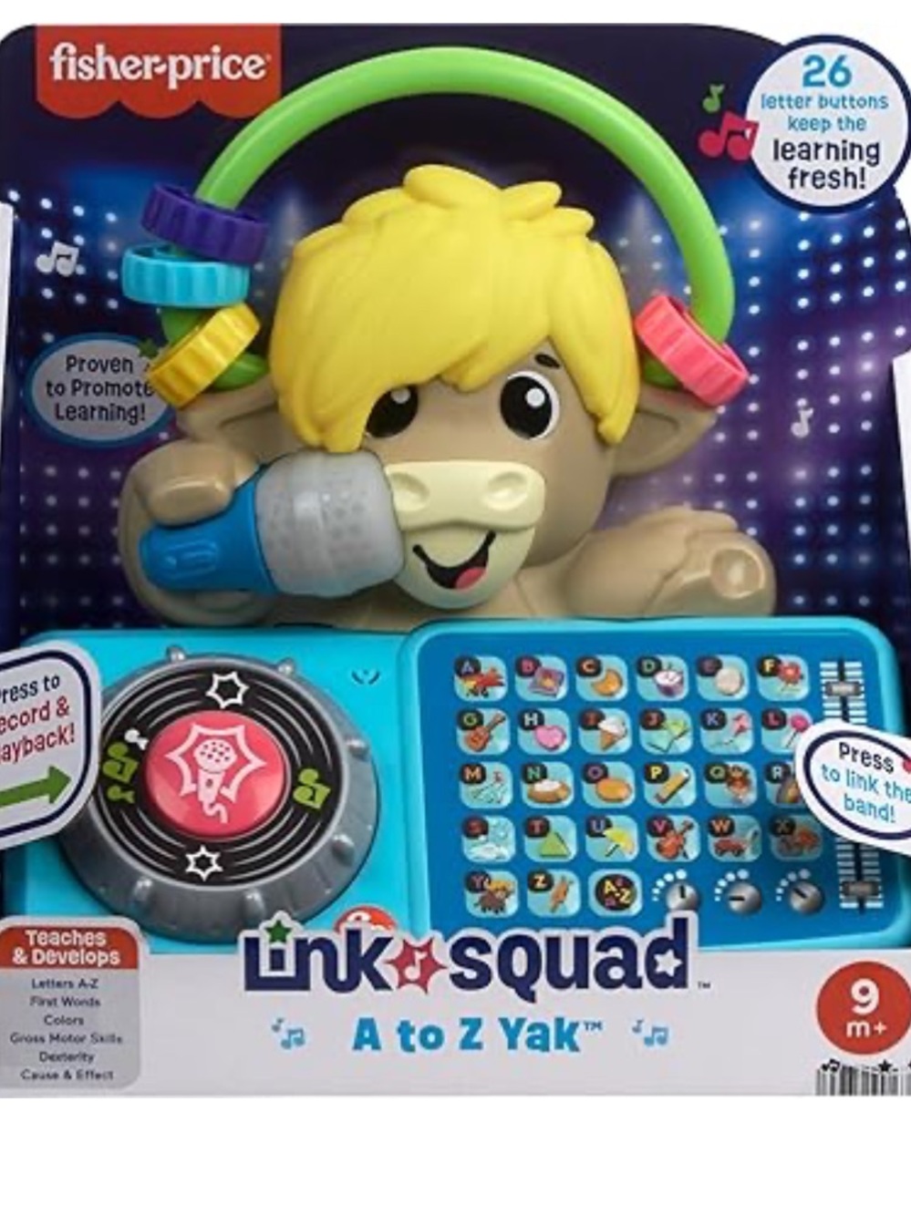 Fisher-Price Link Squad A to Z Yak Interactive Learning Toy - NEW